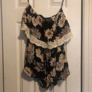Floral Tube Top Romper SIZE XS